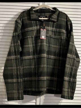NWT John Wayne Stock & Supply Flannel Pullover